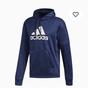 Adidas Climawarm men's fleece blue pullover hoodie SZ-M.  C22